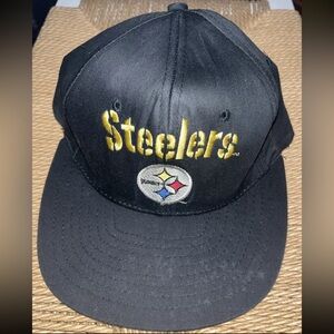 Vintage 90s AJD Team NFL Pittsburgh Steelers Snapback Hat